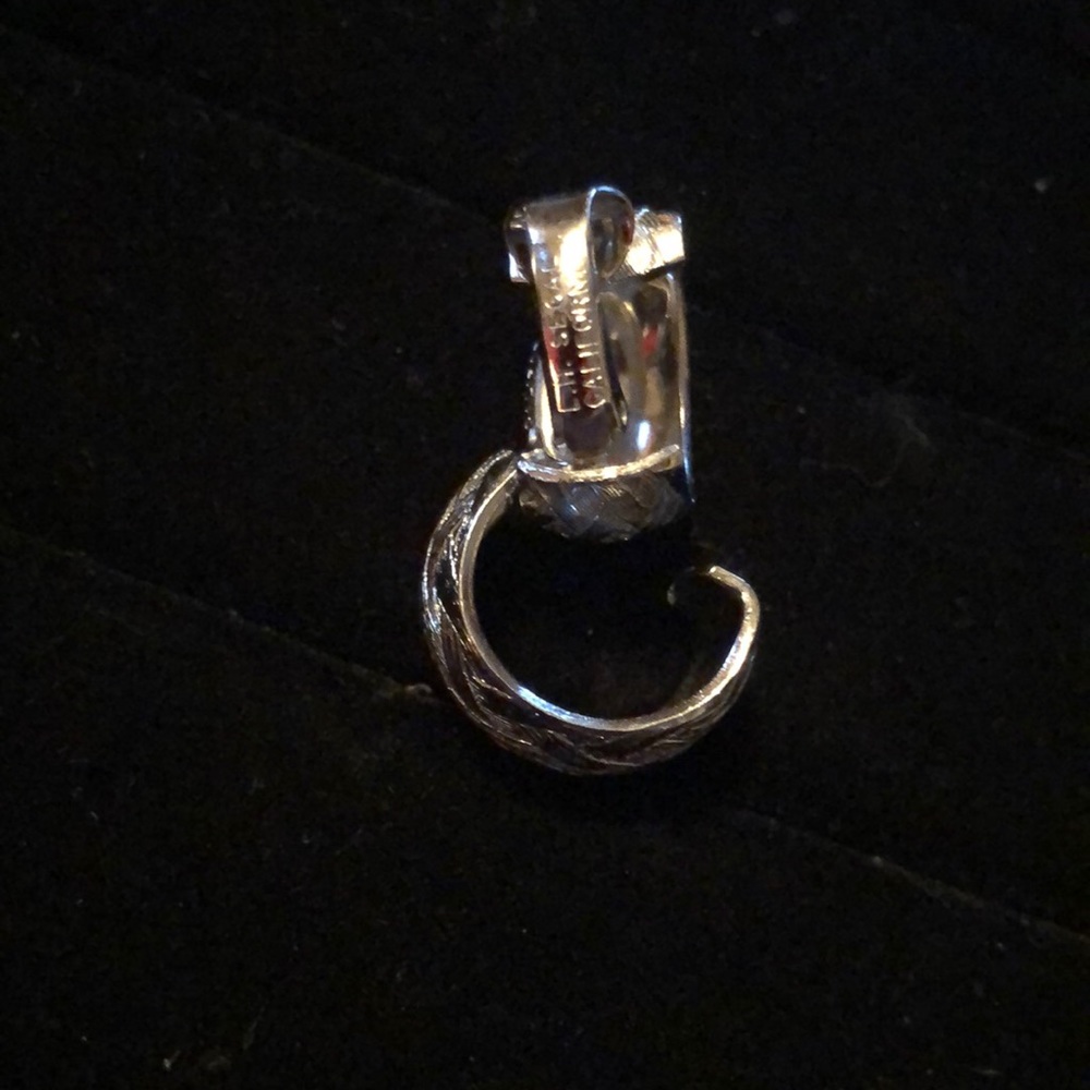 LH Segal California Silver-tone Clip On Earrings - Picture 3 of 5